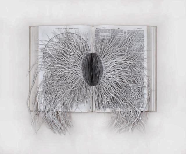 Barbara Wildenboer esculturas papel y libros
